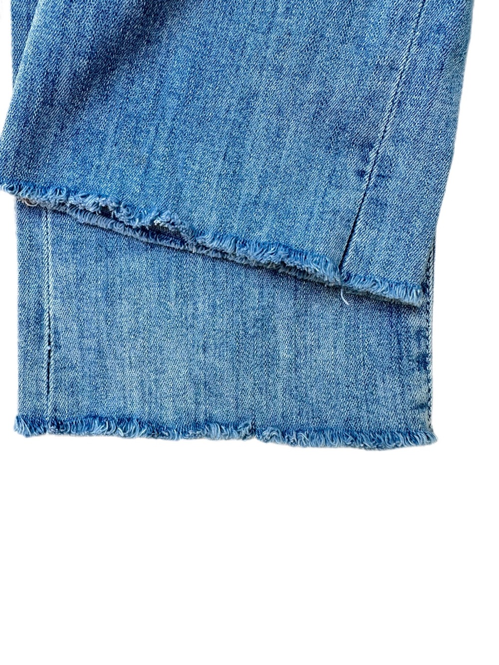 MOTHER The Rascal Ankle Snippet Tinge Mid Rise Frayed Jeans Size 27 - Picture 5 of 9